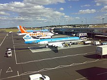 Aircraft at Newcastle International Airport Aircraft at Newcastle Airport.jpg