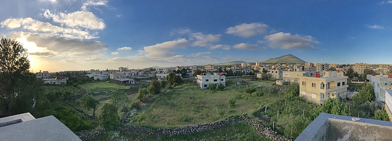 File:Al Kafr town in spring.jpg