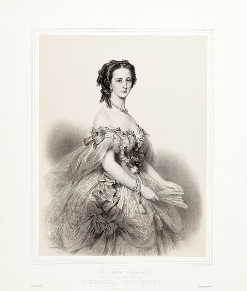 File:Alexandra Iosifovna after Winterhalter (engraving).jpg