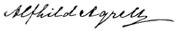 Alfhild Agrells signatur.png