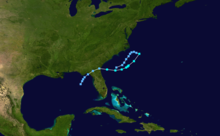 Track Map of Subtropical Storm Alpha Alpha 1972 track.png