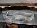 15th-century altar tomb and piscina in the north aisle of Croydon Minster, Croydon. [23]