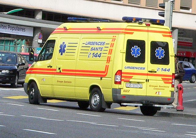 Ambulance in Lausanne