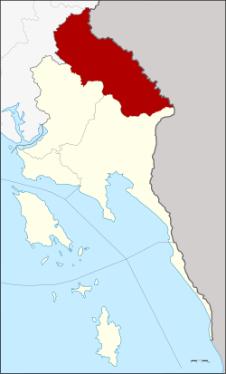 District location in Trat Province