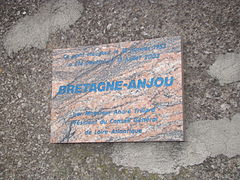 Plaque du baptême posée en 2003.