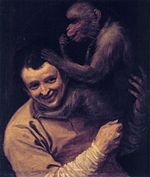 Annibale Carracci Homme avec singe Florence.jpg