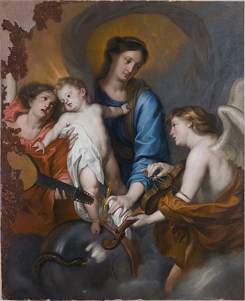 File:Anthony Van Dyck - Madonna and Child with angels, c1627 - Accademia Nazionale di San Luca.jpg
