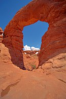 The Windows (or Spectacles) seen through Turret Arch
