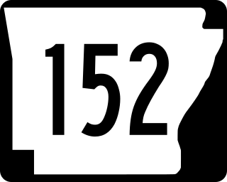 <span class="mw-page-title-main">Arkansas Highway 152</span> Designation for three segments of state highway in Arkansas County, Arkansas