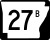 Marcador de la autopista 27B