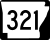 Highway 321 marker