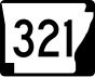 Autobahn 321 Markierung