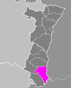 Arrondissement di Mulhouse – Localizzazione