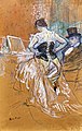 1896, étude préparatoire Conquête de passage du peintre Toulouse-Lautrec