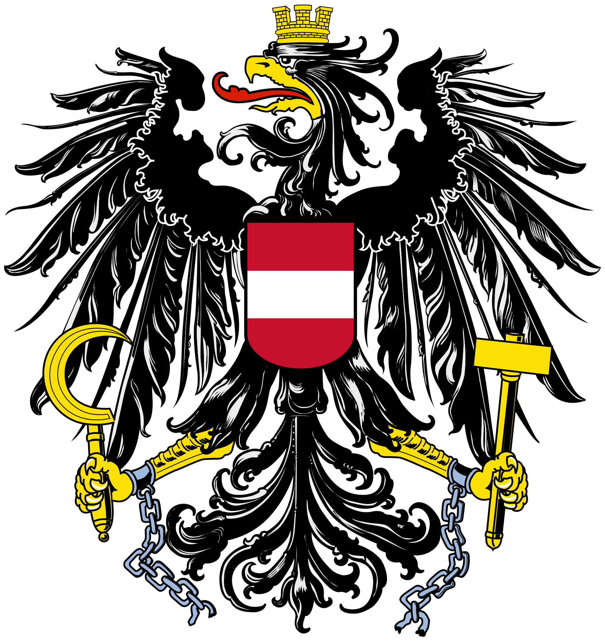 File Austria Bundesadler Svg Wikimedia Commons