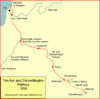 System map of the Ayr and Dalmellington Railway in 1856