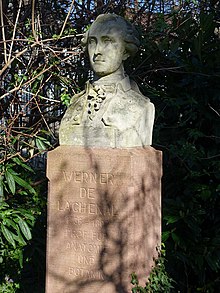 Bust for Werner de Lachenal in the Botanical Garden of the University of Basel (1870)