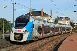 Régiolis (B 84500) en gare de Montreuil-Bellay.