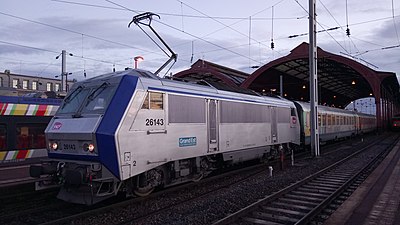 BB 26143 en gare de Strasbourg-Ville.
