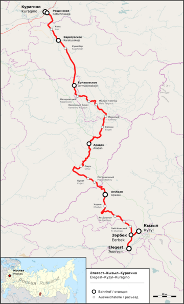 Bahnstrecke Kysyl–Kuragino