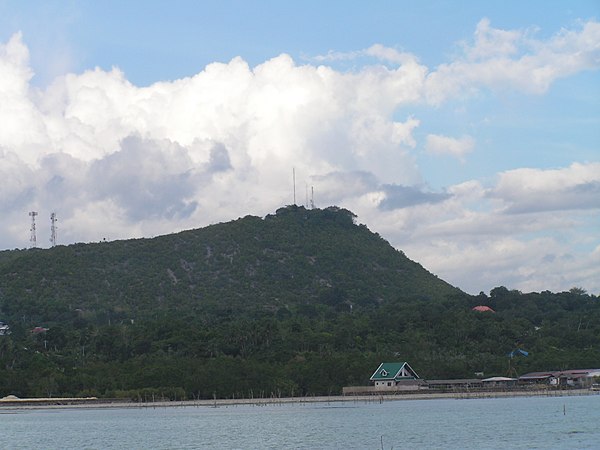 Banat-i Hill bordering the end of Tagbilaran