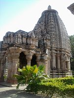 Ghateshwara Mahadeva temple at Baroli Temples complex. The complex of eight temples, built by the Gurjara-Pratiharas, is situated within a walled enclosure.
