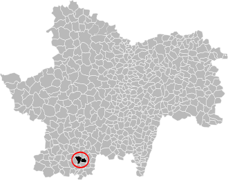 Karte der französischen Departements.