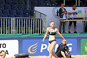 Deutsch: Beachhandball Europameisterschaften 2019 (Beach handball Euro); Tag 2: 3. Juli 2019 – Frauen, Vorrunde Gruppe D, Ukraine-Deutschland 2:0 (23:22, 32:24) English: Beach handball Euro; Day 2: 3 July 2019 – Women Preliminary Round Group D – Ukraine-Germany 2:0 (23:22, 32:24)