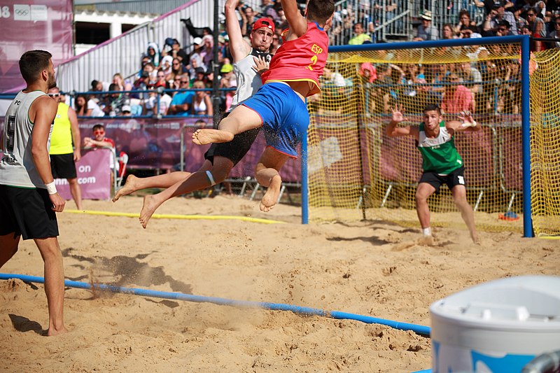 File:Beach handball at the 2018 Summer Youth Olympics – Boys Gold Medal Match 096.jpg