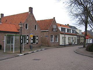 Biggekerke Village in Zeeland, Netherlands