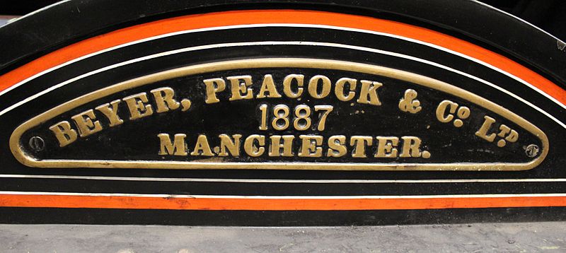 File:Beyer Peacock nameplate (15508257665).jpg