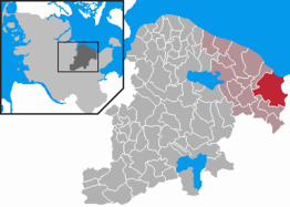 Kaart van Blekendorf