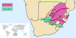 Ligging of Griekwaland-Wes