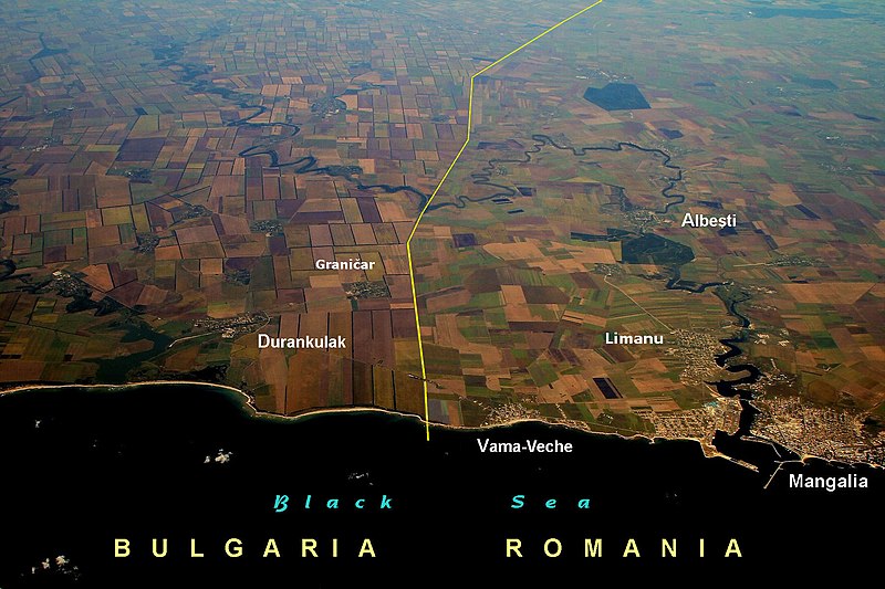 File:Bulgaria-Romania border from air.jpg