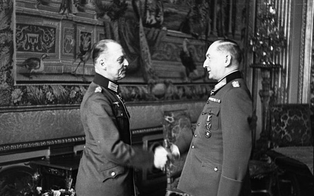 Field Marshals Rundstedt and Witzleben in France, March 1941