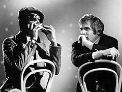 Bacharach with Stevie Wonder in the 1970s