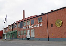 Mejeriet i Burträsk, mest känt för sin produktion av Västerbottensost