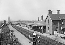 Burwell station, probably in 1905 Burwell station.jpg