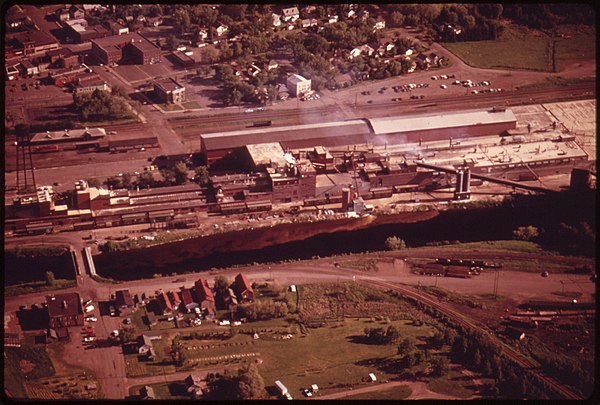 Former Con-Wed plant (now a USG Corporation facility) in Cloquet, 1973