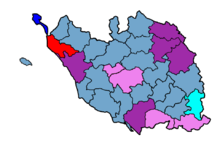 Étiquettes des cantons vendéen en 2004