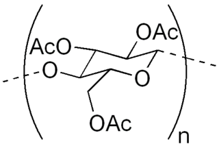 <span class="mw-page-title-main">Cellulose triacetate</span> Chemical compound