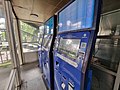 Mesin tiket otomatis (Ticket Vending Machine) di depan eks loket kasir Halte Senen Sentral, 2022
