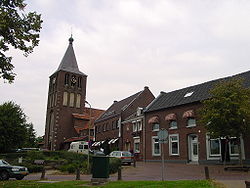 Das Zentrum von Herten mit der Kirche St. Michaël