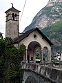 Via Rovana, Cevio. Église de Santa Maria del Ponte alla Rovana.