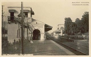 <span class="mw-page-title-main">Chandannagar railway station</span> Railway station in West Bengal, India