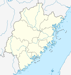 Mapa lokalizacyjna Fujianu