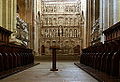 Choir stalls and retable - Monastery of Poblet - Catalonia 2014.JPG