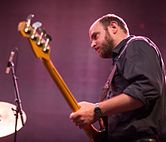 Chris Pravdica with Swans in Boston, MA, May 2014.jpg