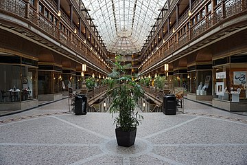 The interior of The Arcade in Cleveland, Ohio