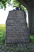 Memorial stone for 90 Prussian volunteers and Rittmeister von Colomb (Napoleon War)